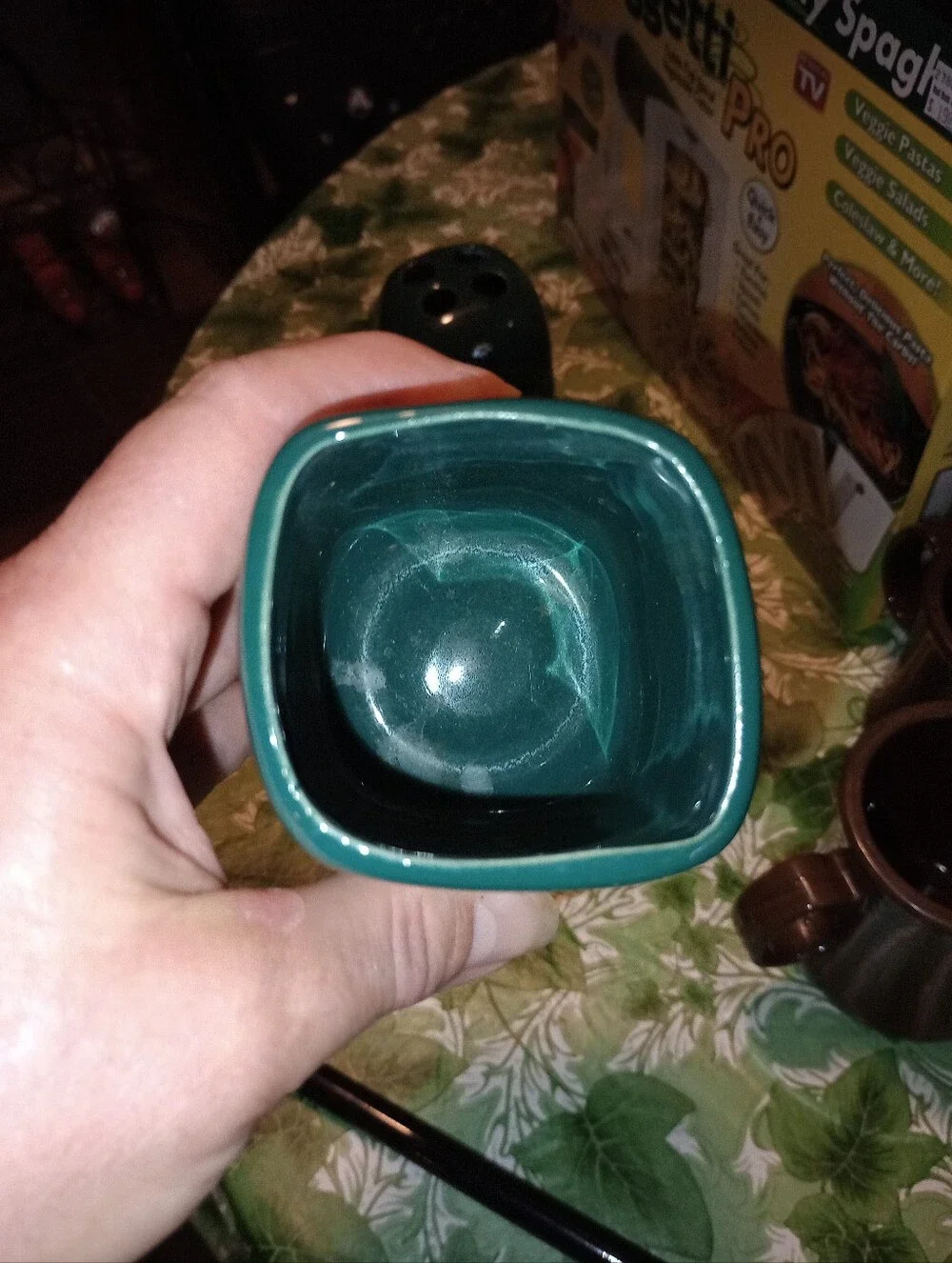 Hunter Green Ceramic Bathroom Set - Toothbrush Holder, Soap Dish, Tumbler